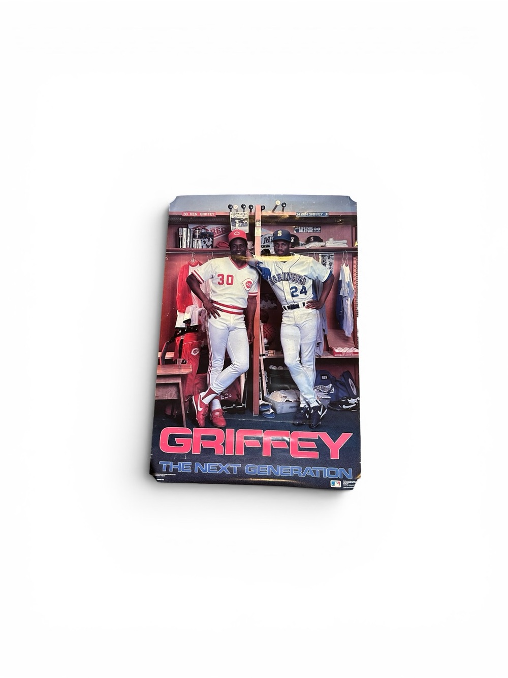 1990 Cincinnati Reds SEATTLE Mariners KEN GRIFFEY Jr Sr Father and Son Poster